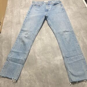 Agolde Light Blue Straight Leg Jeans